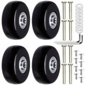 KÓŁKO DO WALIZKI CZĘŚCI BAGAŻ WALIZEK TORBY 4 SZT NAPRAWA