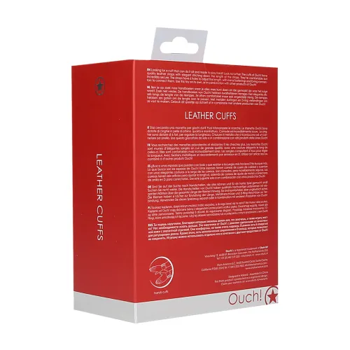 ouch! skorzane mankiety z futrzanym wnętrzem, uniwersalne z rzepem na Arena.pl