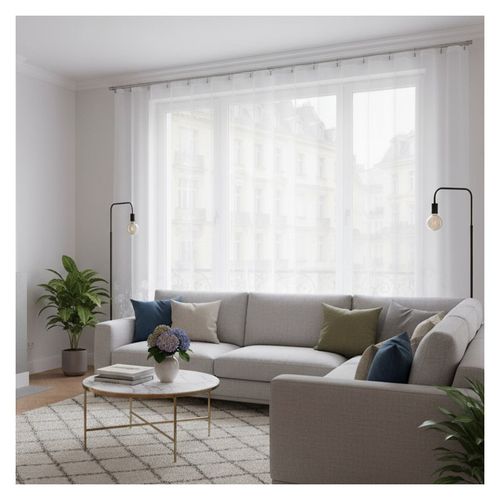 Firanka Ennet wysokość 230 cm DomoweTekstylia | WN248E 230 na Arena.pl