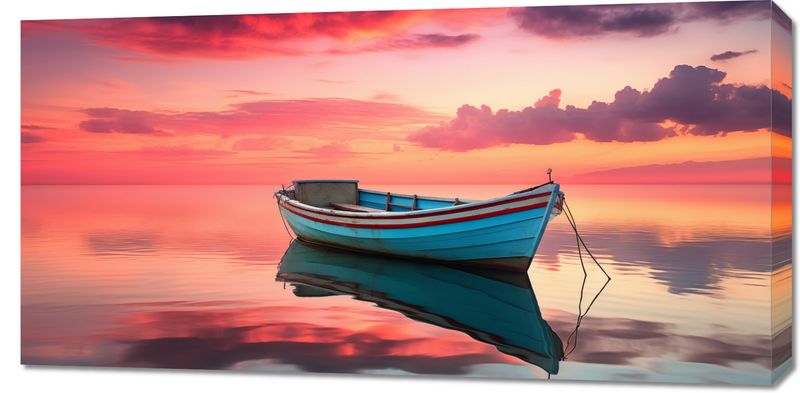 Obraz 100x50cm Spokój przed Połowem zdjęcie 1