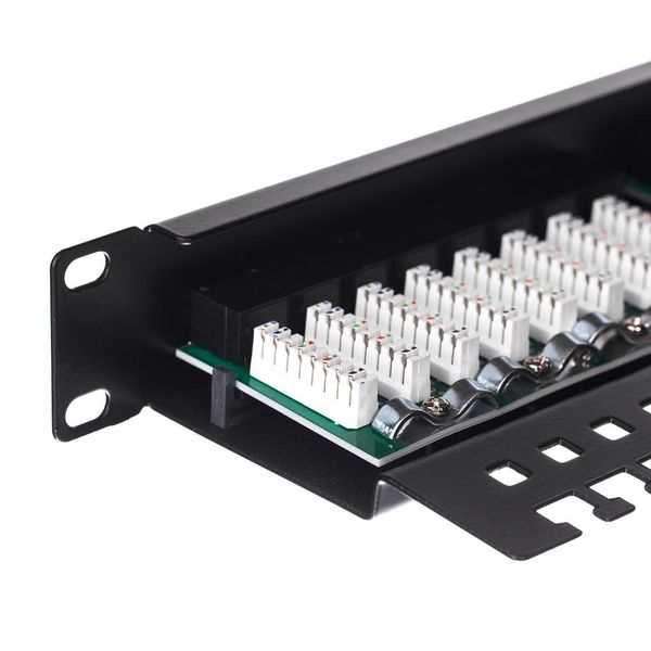 Patch panel 19'' Netrack 24-porty kat. 5e UTP, z półką zdjęcie 5