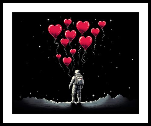 Plakat 50x40cm Astronauta Własnych Celi na Arena.pl