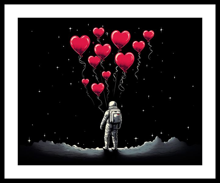 Plakat 50x40cm Astronauta Własnych Celi zdjęcie 3