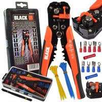ZESTAW AUTOMATYCZNY ŚCIĄGACZ IZOLACJI KABLI ZACISKARKA PRZEWODÓW 5W1 BLACK