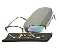 Stylion okulary zerówki kocie czarny