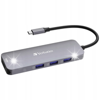 HUB usb Verbatim CMH-08 32151 hdmi USB USB-C RJ-45 SD