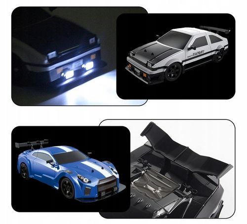 Auto Do Driftu Samochód zdalnie sterowany RC Duże Autko Drift Led Dym 1:16 na Arena.pl