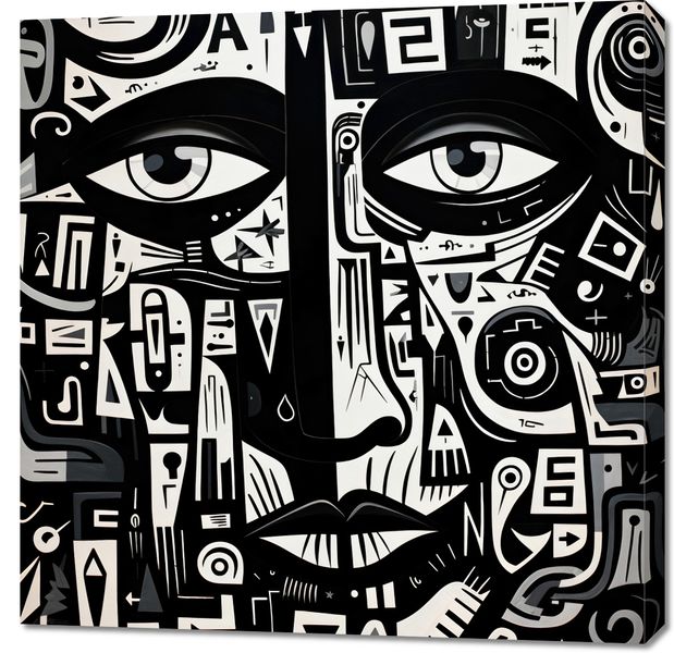 Obraz 90x90cm Labirynt Myśli zdjęcie 1