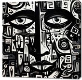 Obraz 90x90cm Labirynt Myśli