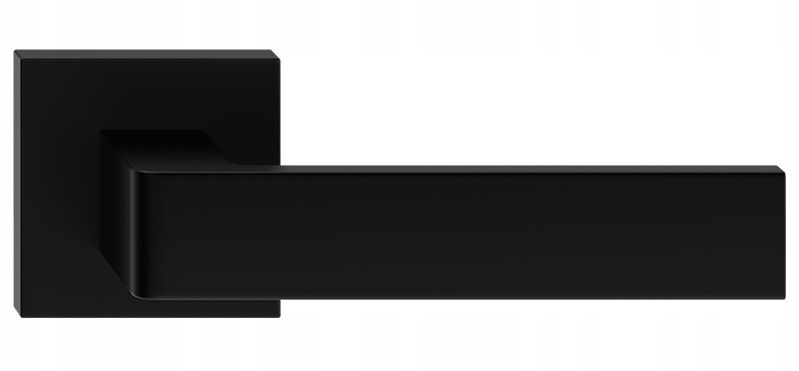 KLAMKA DRZWIOWA ANTYBAKTERYJNA RUMBA KOLOR CZARNY zdjęcie 1