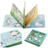 AKUKU Książeczka edukacyjna do zabawy w wannie miękka zabawka do kąpieli