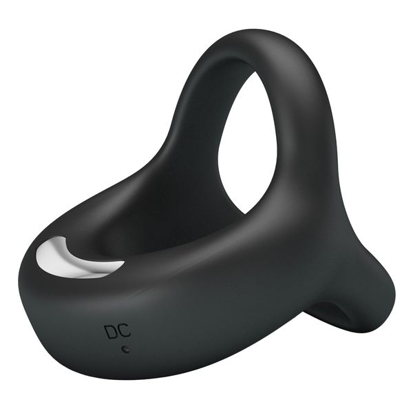 Pretty Love - Vibrant Penis Ring Elliott Black, 10 Vibration Functions zdjęcie 7