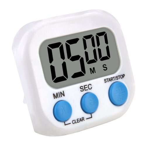 Minutnik stoper timer kuchenny na magnes cyfrowy magnetyczny lcd biały na Arena.pl