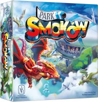 Strategiczna gra planszowa dla dzieci z przezroczystymi kartami Park Smoków