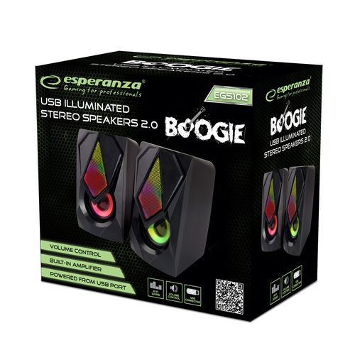 ESPERANZA GŁOŚNIKI 2.0 USB LED RAINBOW BOOGIE na Arena.pl