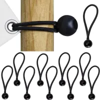 Zestaw gum z kulką do mocowania plandeki naciąg 10