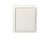 Aquarius łącznik schodowy bryzgoszczelny IP54 AQW6/11 biały SIMON