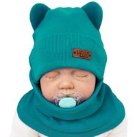 Morski KOMPLET Bear czapka komin 36-38 HELLO