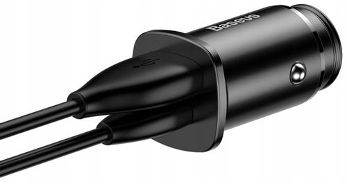 BASEUS ZASILACZ ŁADOWARKA SAMOCHODOWA 1X USB-A USB-C PD 3.0 QC 4.0 5A 30W na Arena.pl