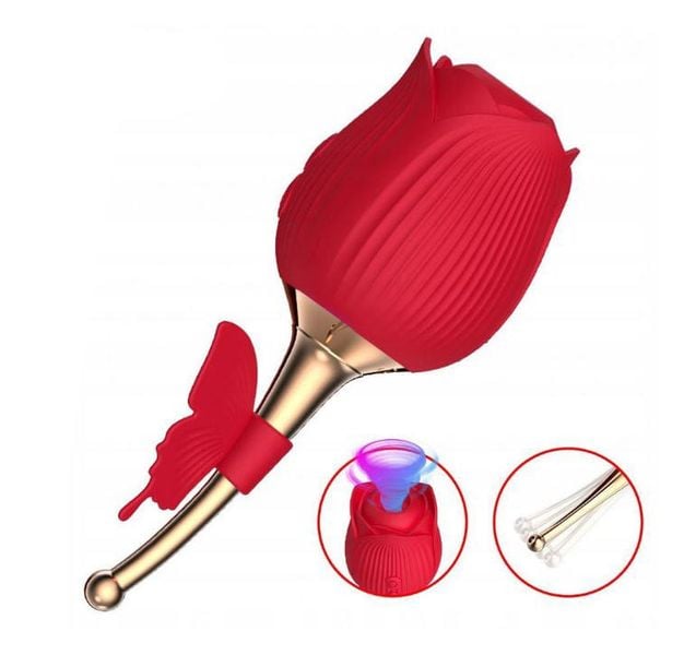 Wibrator damski Stymulatro łechtaczki Masażer róża zdjęcie 2