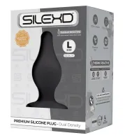 silexd silikonowy korek termoaktywny czarny 10,2 cm model 2 plug l