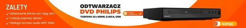 Odtwarzacz DVD HDMI, 3xRCA, USB płyt CD MP3 Philips TAEP200/12 na Arena.pl