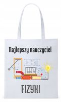 Dzień Nauczyciela Prezent Torba Eco Biała Shopper Z Nadrukiem Ze Zdjęciem
