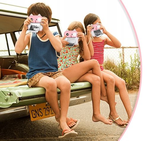 DRUKUŚ APARAT LCD CYFROWY NATCHMIASTOWY Z DRUKARKĄ DLA DZIECI GRY ROLKI na Arena.pl