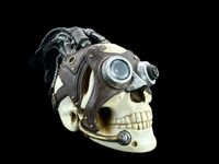 FIGURA CZASZKA czacha STEAMPUNK KOLOR - VERONESE (WU76300VA