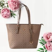 Torebka damska SHOPPER na ramię KHAKI Duża Torebka A4 miejska elegancka