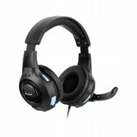 Słuchawki GAMINGOWE z mikrofonem do komputera nauszne podświetlanie LED RGB