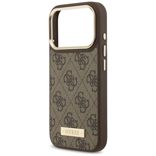 etui guess 4g logo plate magsafe do      iphone 17 pro brązowy na Arena.pl