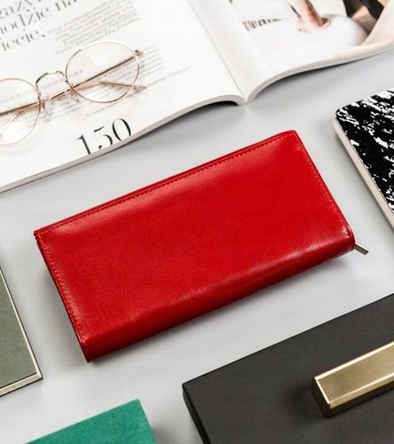 zestaw prezentowy: skórzany portfel damski, brelok i długopis - peterson na Arena.pl