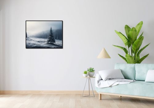 Plakat 80x60cm Samotna Choinka na Arena.pl