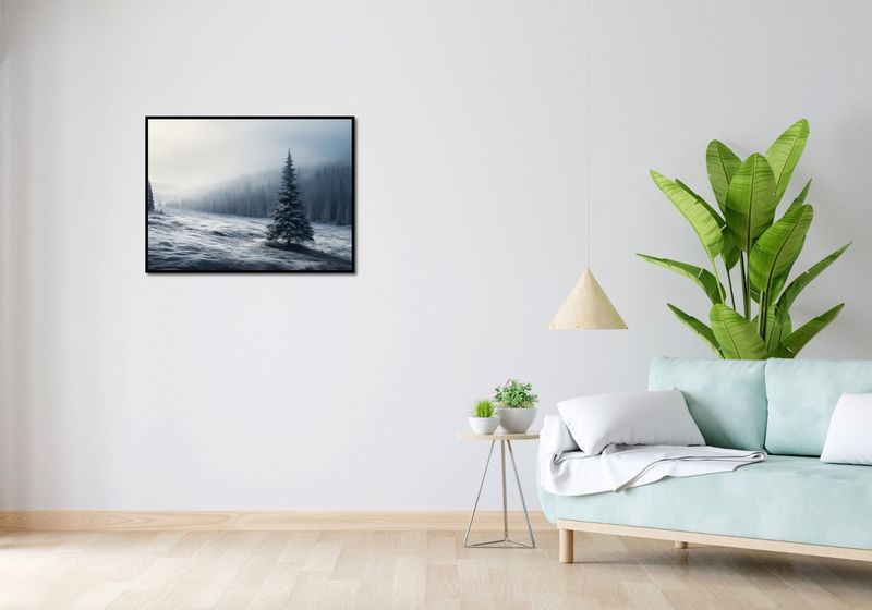 Plakat 80x60cm Samotna Choinka zdjęcie 4
