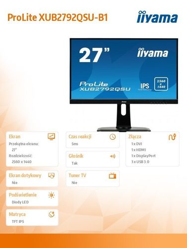 Monitor 27 XUB2792QSU- IPS,ETE PANEL na Arena.pl
