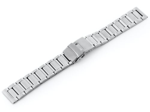 Bransoleta Pacific Model 10 solid - srebrna 22mm na Arena.pl