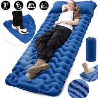 MATA SAMOPOMPUJĄCA KARIMATA DMUCHANA TREKKINGOWA Z PODUSZKĄ 193*68*8CM