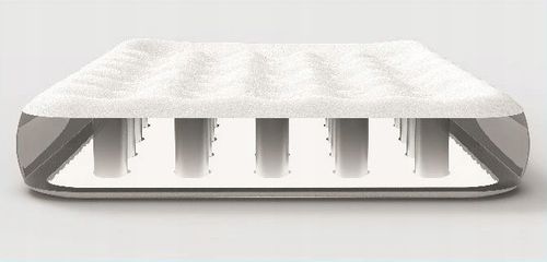 Materac Dmuchany Jednoosobowy Welurowy prawie 2m 185x76 22 cm łóżko na Arena.pl