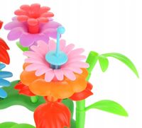 Klocki Kwiatki Bukiet Konstrukcyjne Kwiaty Zestaw Ogród Duży 135 el