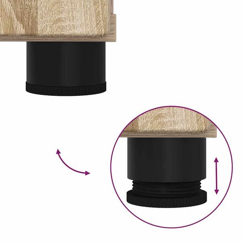 Wysoka szafka łazienkowa z drzwiami dąb sonoma 30 x 35 x 192 cm na Arena.pl