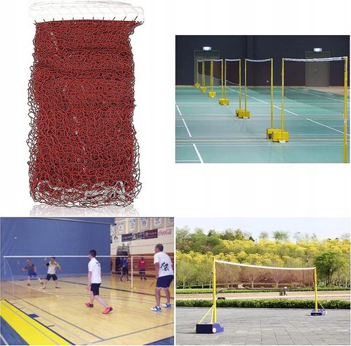 Siatka do gry w badmintona 6m długa mocna profesjonalnych amatorskich meczy na Arena.pl