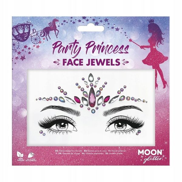 Naklejki 3D na Twarz MOONGLOW Party Princess zdjęcie 1