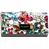 Portfel damski Peterson lakierowany skóra naturalna RFID PREZENT DZIEŃ MAMY