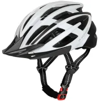 kask rowerowy mtb wozinsky z odpinanym daszkiem i tylną lampką usb