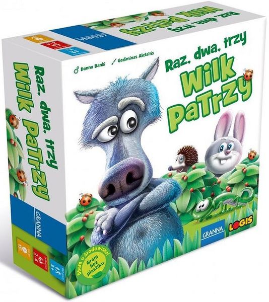 RAZ DWA TRZY WILK PATRZY GRA PLANSZOWA RODZINNA zdjęcie 4