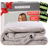 Koc Elektryczny 180x160 DUŻY Podgrzewany Grzejący 160W Grzewczy na