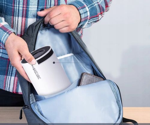 PROJEKTOR RZUTNIK ANDROID TV WIFI FULL HD PRZENOŚNY SMART GŁOŚNIK OBROTOWY na Arena.pl