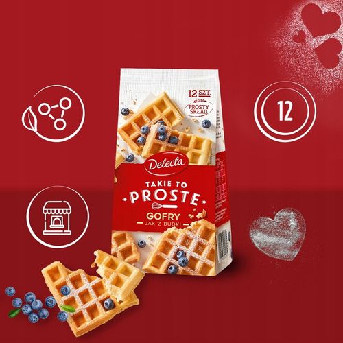 Gofry jak z budki Delecta 3x340g Takie to proste ciasto w proszku na Arena.pl