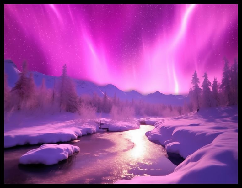 Plakat 65x50cm Aurora Nad Niebiem zdjęcie 2